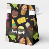 Eiscreme-Hintergrund Geschenkschachtel (Rückseite)