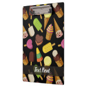 Eiscreme-Hintergrund Klemmbrett (Links)