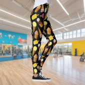 Eiscreme-Hintergrund Leggings