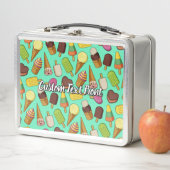 Eiscreme-Hintergrund Metall Brotdose (Beispiel)