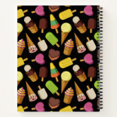 Eiscreme-Hintergrund Notizblock (Rückseite)