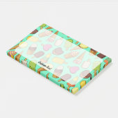 Eiscreme-Hintergrund Post-it Klebezettel (angewinkelt)