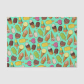 Eiscreme-Hintergrund Seidenpapier (Vorderseite)