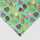 Eiscreme-Hintergrund Seidenpapier (Ausschnitt)