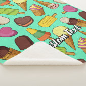 Eiscreme-Hintergrund Sherpadecke (3/4)