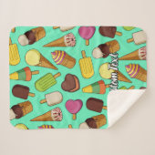 Eiscreme-Hintergrund Sherpadecke (Vorderseite (Horizontal))