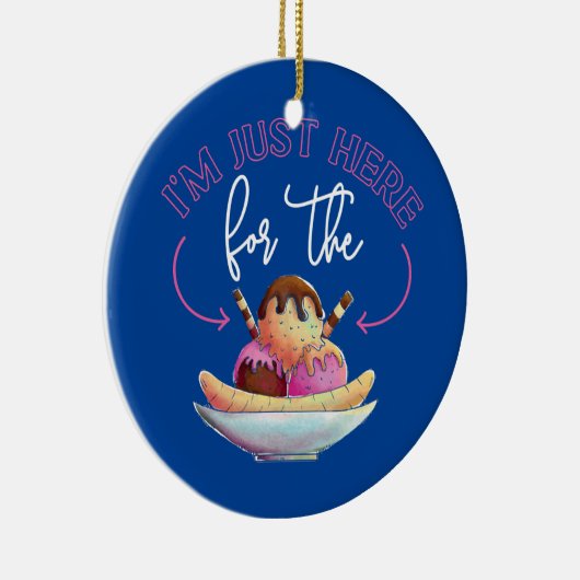 Eiscreme Ich bin nur für die Keramik Ornament (Rechts)