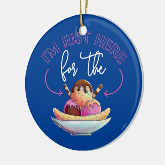 Eiscreme Ich bin nur für die Keramik Ornament (Links)