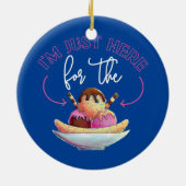 Eiscreme Ich bin nur für die Keramik Ornament (Hinten)