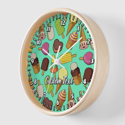 Eiscreme-Icons Große Uhr (Winkel)