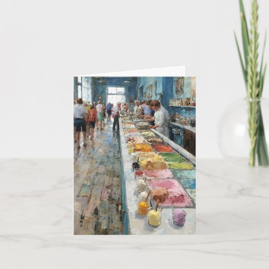 Eiscreme in Acrylicen Karte (Vorderseite)