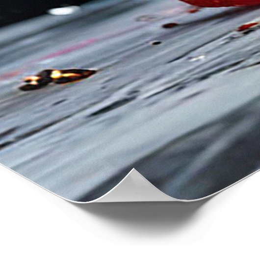 Eiscreme in einem Waffelkegel Poster (Ecke)