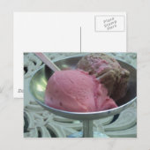 Eiscreme in einer Schüssel Postkarte (Vorne/Hinten)