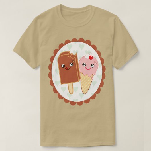 Eiscreme in Liebe T-Shirt (Design vorne)