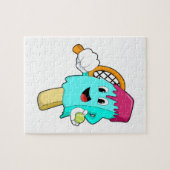 Eiscreme in Tennis mit Tennisschläger Puzzle (Horizontal)