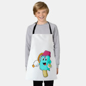 Eiscreme in Tennis mit Tennisschläger Schürze (Getragen)