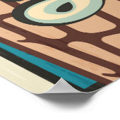 Eiscreme ist das Glück Retro Guilty Fest Zitat Poster (Ecke)