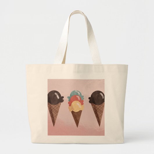 Eiscreme Jumbo Stoffbeutel (Vorne)