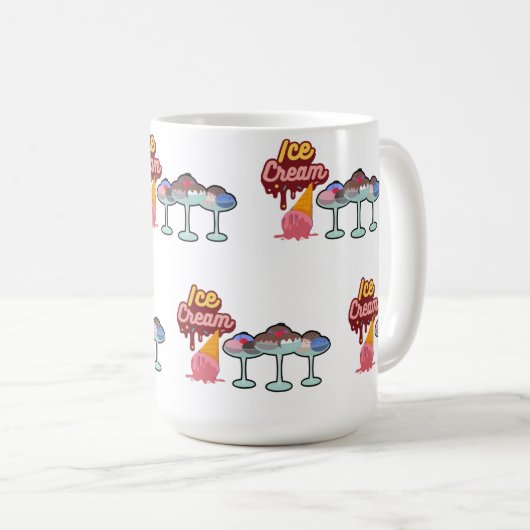 Eiscreme Kaffeetasse (VorderseiteRechts)