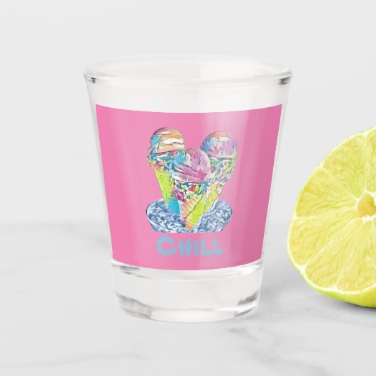Eiscreme-Kälte Schnapsglas (Vorderseite)