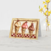 Eiscreme Karte (Gelbe Blume)