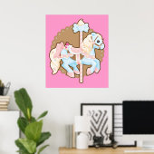 Eiscreme-Karussell Poster (Heimbüro)