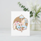 Eiscreme-Karussell Postkarte (Stehend Vorderseite)