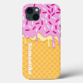 Eiscreme Kawaii Waffle Cone Popsicle Case-Mate iPhone Hülle (Rückseite)