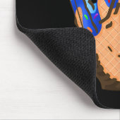 Eiscreme-Kegel-Bysebyll-Handschuh-Tropf 2 Mousepad (Ecke)