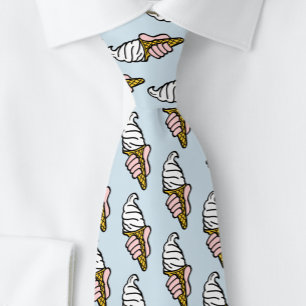 Eiscreme-Kegel-Design Krawatte