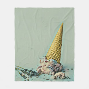 Eiscreme-Kegel für Eiscreme-Liebhaber Fleecedecke