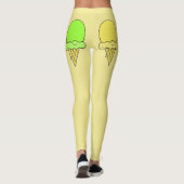 Eiscreme-Kegel, gelbe Leggings (Rückseite)