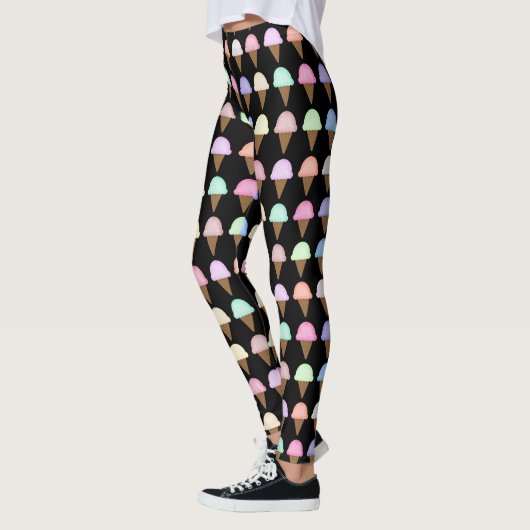 Eiscreme-Kegel-Leggings-einzigartige Leggings (Links)