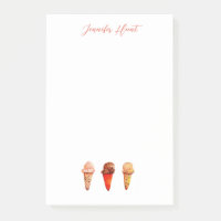 Eiscreme-Kegel Minze grün Illustration Notepad