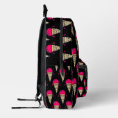 Eiscreme-Kegel-Muster Bedruckter Rucksack (Links)