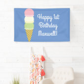 Eiscreme-Kegel-niedliche 1. Banner (Insitu)