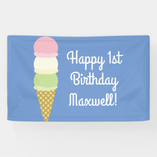 Eiscreme-Kegel-niedliche 1. Banner