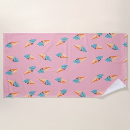 Eiscreme-Kegel Strandtuch (Vorderseite)