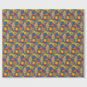 Eiscreme-Kegel-Swirbel Pop-Art Geschenkpapier (Flach)
