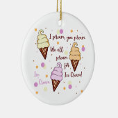 Eiscreme Keramik Ornament (Rechts)