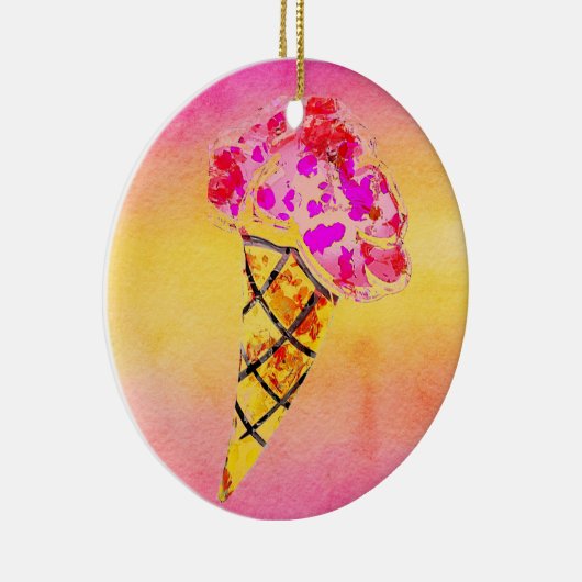 Eiscreme Keramik Ornament (Rechts)