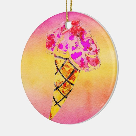 Eiscreme Keramik Ornament (Links)