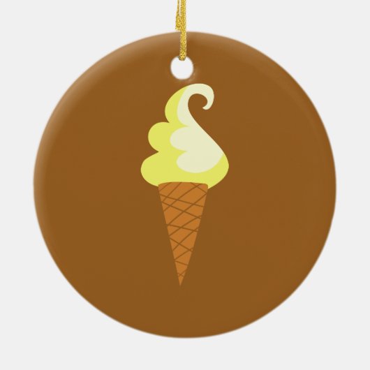 Eiscreme Keramik Ornament (Hinten)