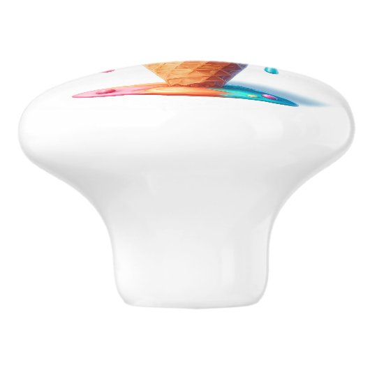 Eiscreme Keramikknauf (Seitenansicht)