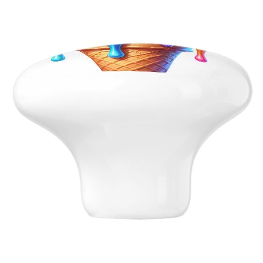 Eiscreme Keramikknauf (Seitenansicht)