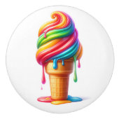 Eiscreme Keramikknauf (Vorderseite)