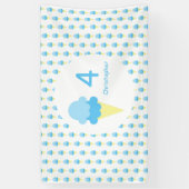 Eiscreme Kinder Sommer Geburtstag Banner (Vertikal)