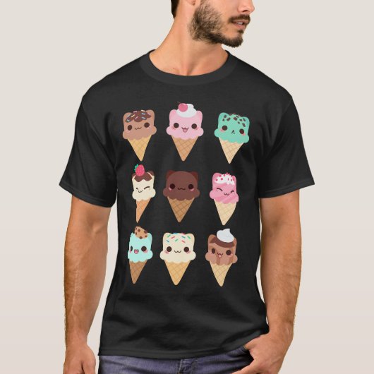 Eiscreme Kittens T-Shirt (Vorderseite)