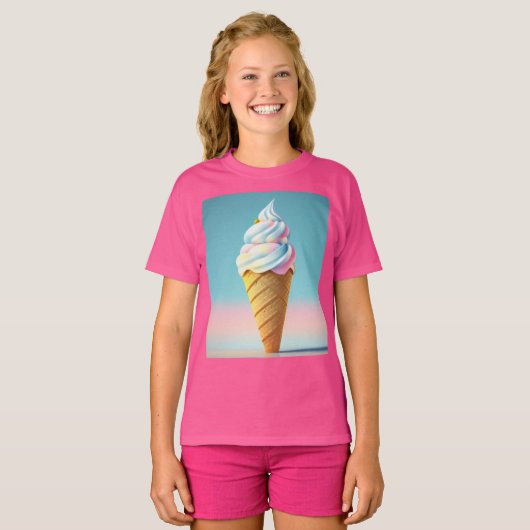 Eiscreme Kitty (1) : T-Shirt (Vorne ganz)