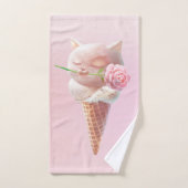 Eiscreme Kitty - Rosy & Dreamy Badhandtuch Set (Handtuch)